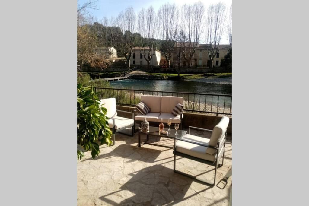Character Filled House Overlooking The River Cesse Bize-Minervois Exteriör bild